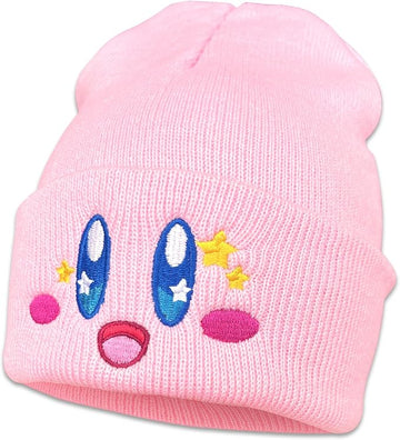 Anime Beanie Pink Beanie Cute Kawaii Knit Hats Funny Beanie Hat For Winter