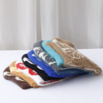 Y2K Printed Butterfly Woolen Cap