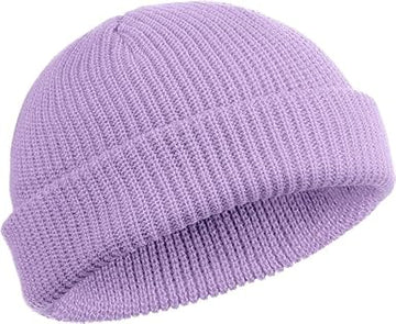 Baby Purple Beanies Winter Hats Skullcap