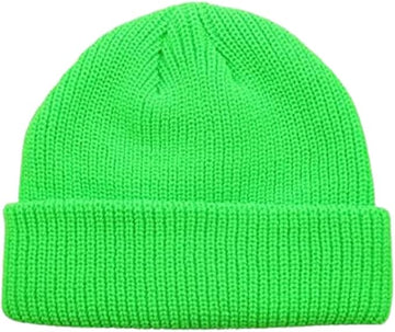 Neon Green Beanie Salty Lined Beanie