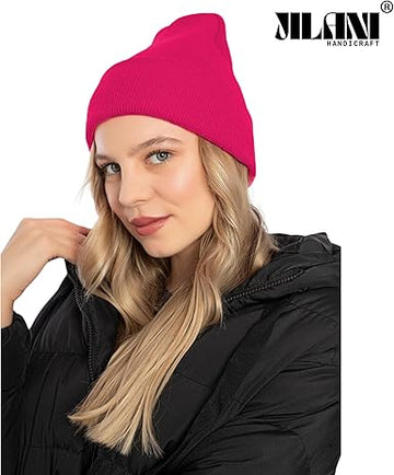 Rose Pink Beanies For Women