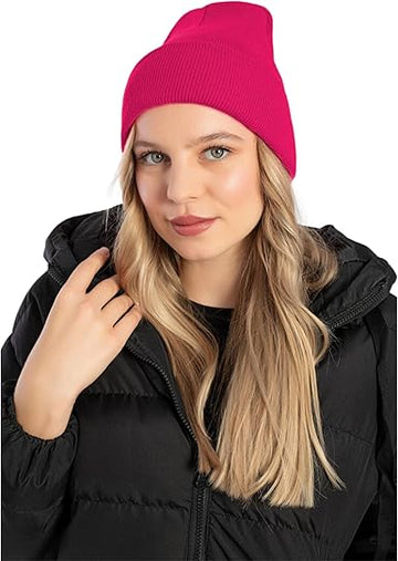 Rose Pink Beanies For Women