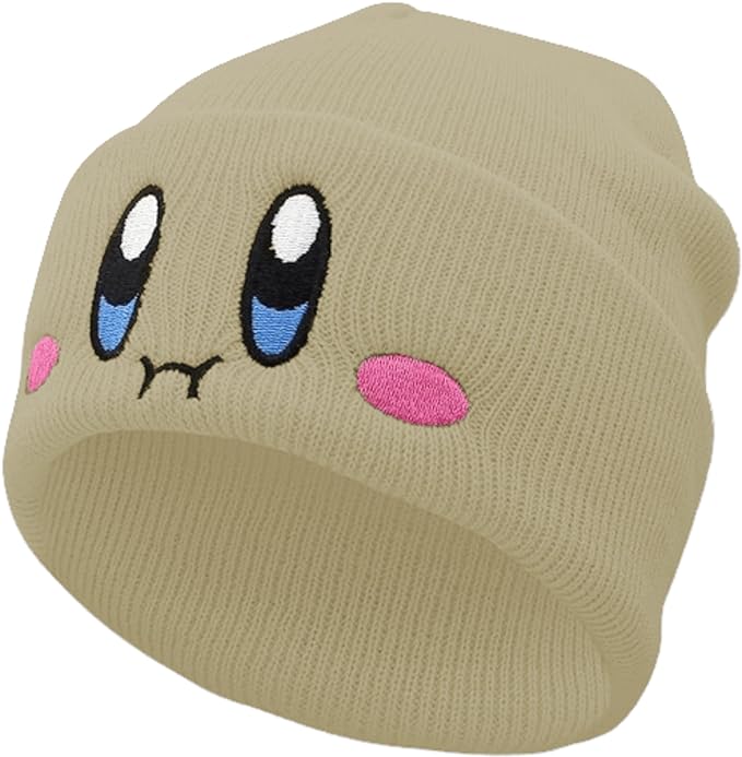 Beige Kirby Beanie Cute Anime Hat