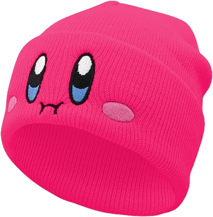 Hot Pink Kirby Beanie Cute Anime Hat