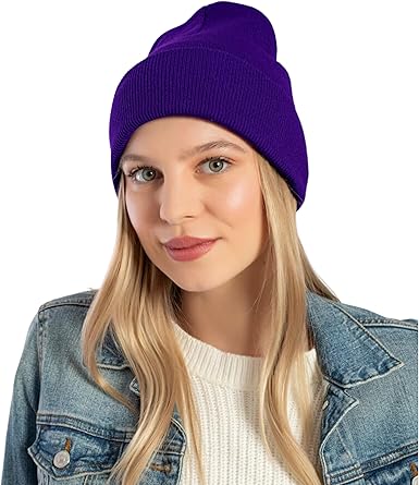 Purple Beanie For Women