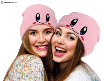 Kirby Beanie Merch Anime Hat Cute Beanies for Women