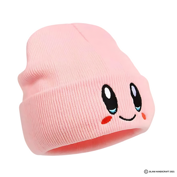 Kirby Beanie Adult Size Anime Hat Accessory Kawaii