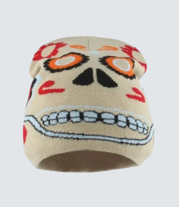 Jilani black beanie winter hat kids beanie scary beanie halloween hat for adult halloween costume human skull beanie skull cap anatomy bone beanie cool beanie halloween costume hat beanie halloween wi