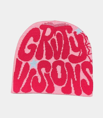 Gruty Vision Beanie Y2K Hat Spider Web Beanie