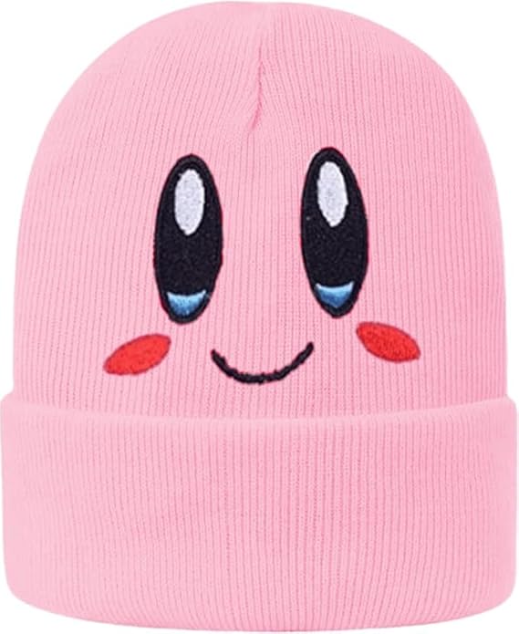 Jilani KIRBY BEANIE WINTER HATS CUTE BEANIE FOR WOMEN BEANIES KIRBY HATS KAWAII BEANIE FOR ADULT ANIME beanie pink BEANIE for adult beanie anime hat kids hat for adult hat