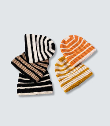 Striped Lined Beanie