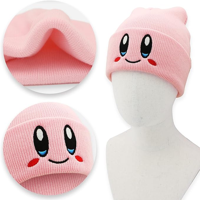 Jilani kirby beanie winter hat kirby costume hats for kids kirby hat winter beanies for women beanies christmas beanie black friday hat anime beanie kawaii beanie ladies beanie for men skullcap slouchy beanie pink beanie hat y2k beanie christmas gifts