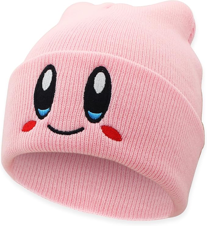 Jilani kirby hat winter hats kirby costume hats for kids kirby beanie winter beanies for women beanie christmas beanie halloween hat anime beanie kawaii beanie ladies beanie for men skullcap slouchy beanie pink beanie hat y2k beanie christmas gifts