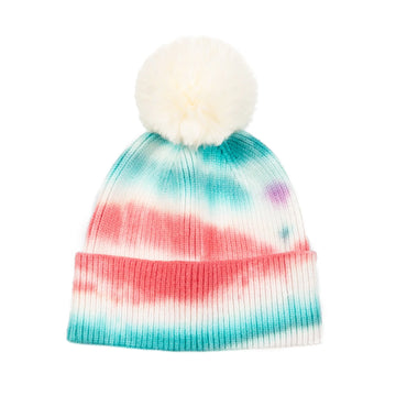 KIds tie-dye pom-pom