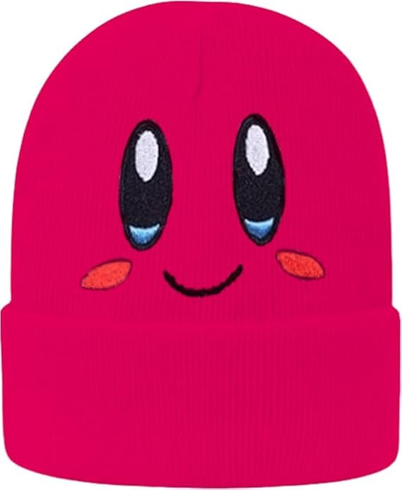 kirby beanie winter hat kirby costume hats for kids kirby hat winter beanies for women beanie christmas beanie black friday hat anime beanie kawaii beanie ladies beanie for men skullcap slouchy beanie pink beanie hat y2k beanie christmas gifts