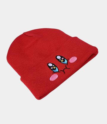 Red Satin Lined Kirdy Beanie