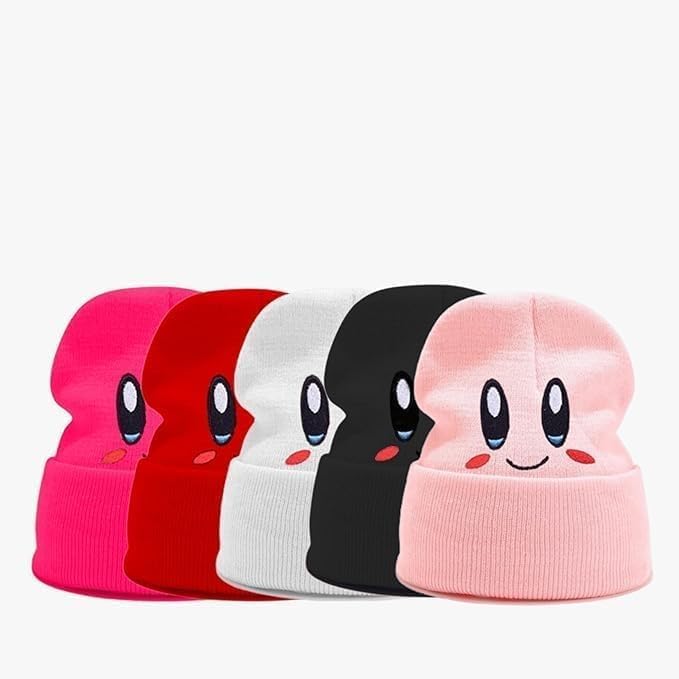 kirby beanie winter hat kirby costume hats for kids kirby hat winter beanies for women beanie christmas beanie black friday hat anime beanie kawaii beanie ladies beanie for men skullcap slouchy beanie pink beanie hat y2k beanie christmas gifts